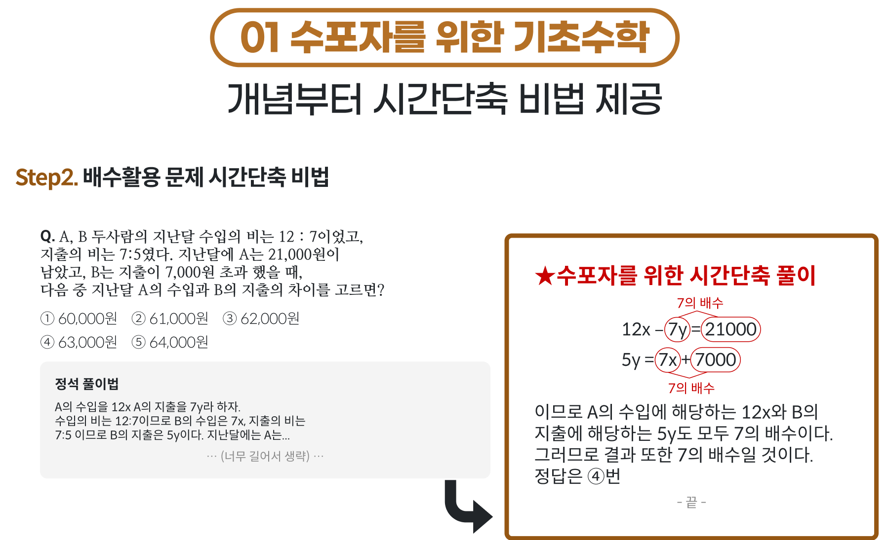 01 수포자를 위한 기초수학 개념부터 시간단축 비법 제공 2